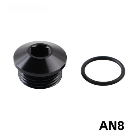 Aluminum AN Port Plugs With O-Ring Seal Boss Block Off Adapter by InterCyprus Trading Ltd