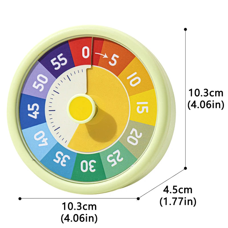 Classroom Visual Timer for Kids | Educational Countdown Tool | Silent 60-Minute Desk Timer BZS00644 C