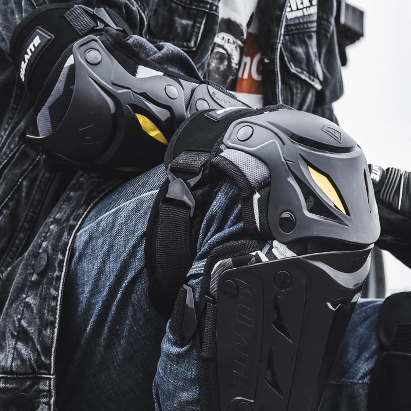 All-Weather Motocross Knee and Elbow Pads for Ultimate Riding Protection