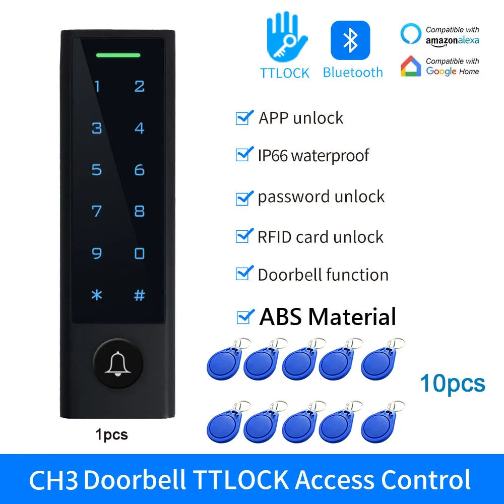 TTlock App Control Door Access System &ndash; Bluetooth Entry CH3-IC blue key