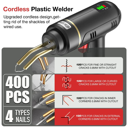 200W Hot Stapler Plastic Welder &ndash; Robust Bumper Repair Kit