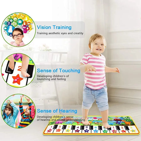 Musical Piano Mat for Toddlers &ndash; Interactive Dinosaur Sounds
