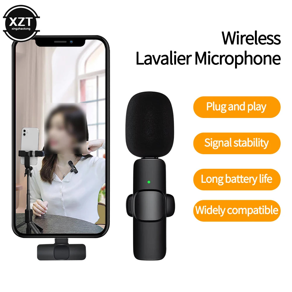 Wireless Lavalier Mic for iPhone/Android