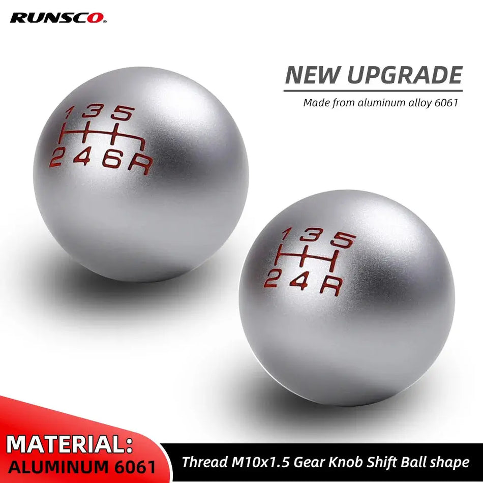 CNC Aluminum Gear Shift Knob for Honda Civic FD2 FN2 EP3 DC5 M10x1.5 by InterCyprus Trading Ltd