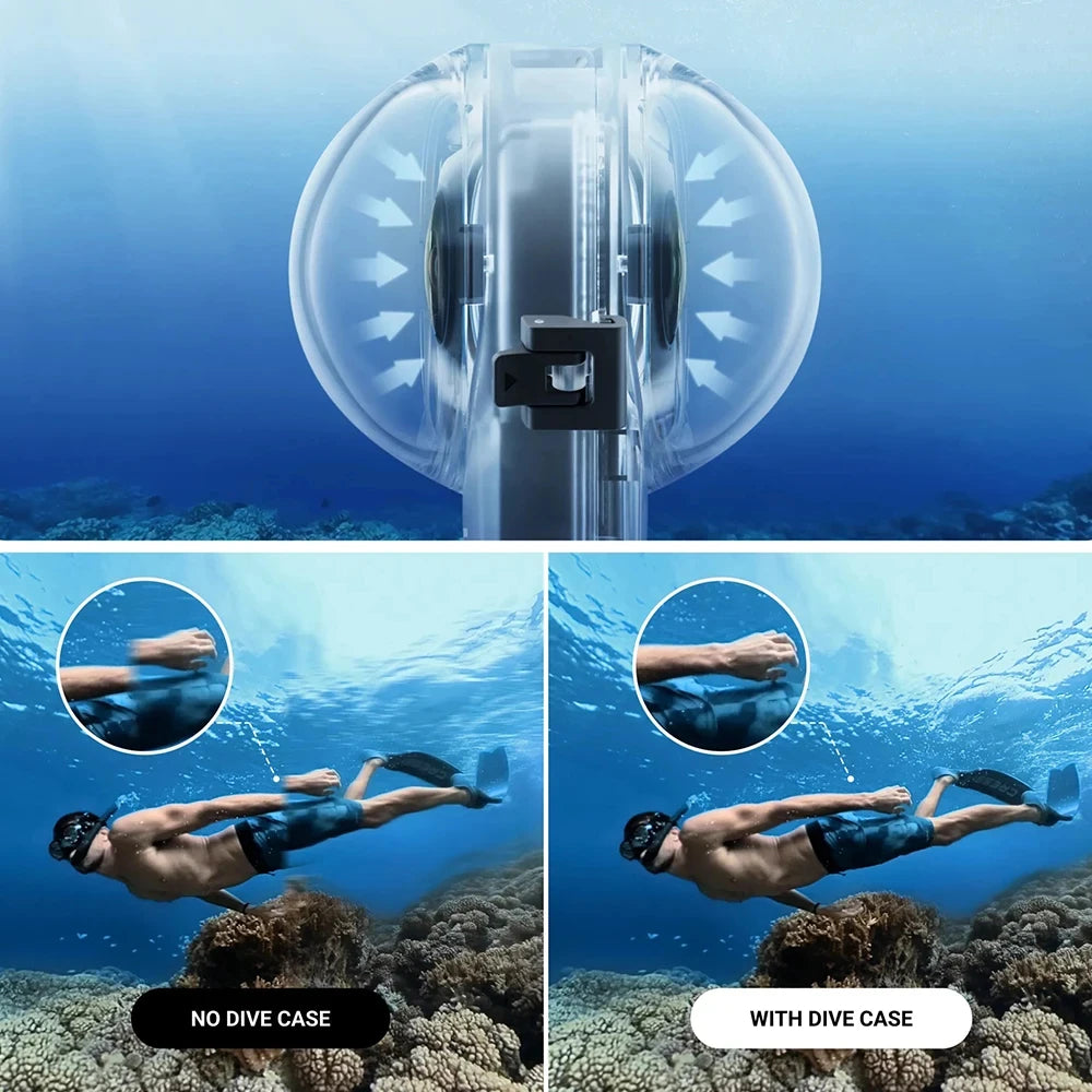 Dive Case for Insta360 X4 &ndash; Waterproof Up to 50 Meters