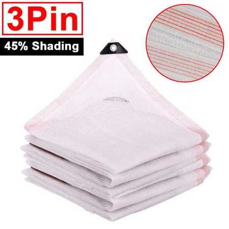 HDPE 45% Shading Net for Garden, Bonsai, and Succulents White-3Pin / 1x2m