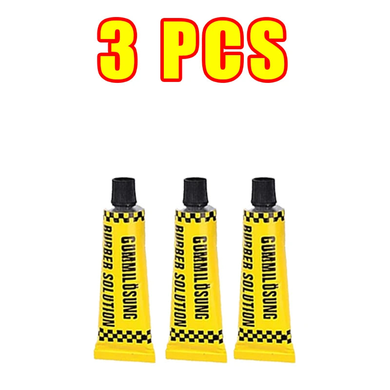 Car Tire Repair Tool Kit - Tubeless Tyre Puncture Plug Set for Motorcycles &amp; Trucks 3Pcs