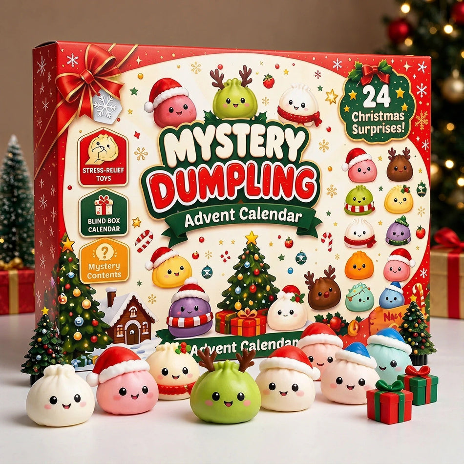Christmas Advent Calendar With Slow Rebound Squishy Dumpling Gift