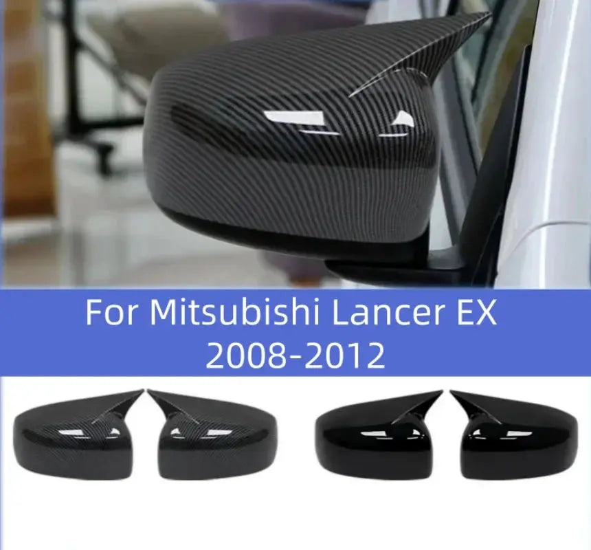 Rearview Mirror Covers With ABS Plastic For Mitsubishi Lancer EX 2008-2012 by InterCyprus Trading Ltd