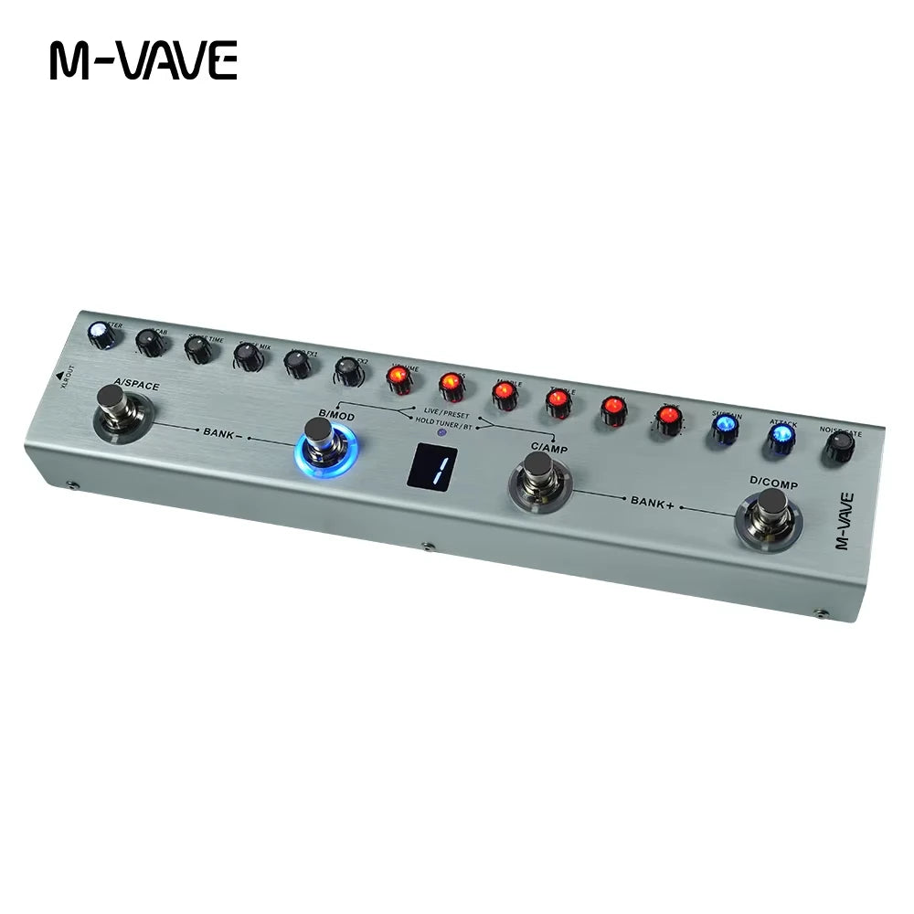 M-VAVE Tank-B/G/MINI Bass Multi-FX Pedal &ndash; 36 Presets