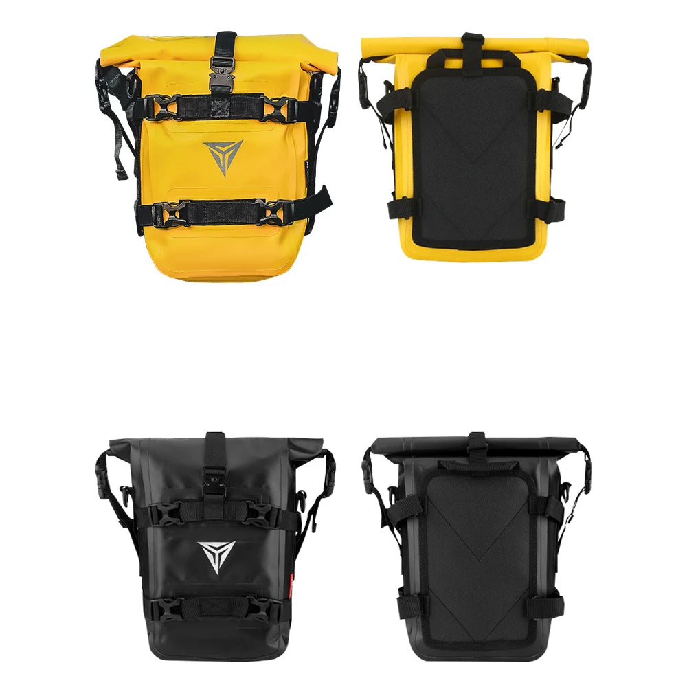 CSHWISDOW Motorcycle Frame Crash Bars Waterproof Bag &ndash; Durable Bumper Repair Tool Storage