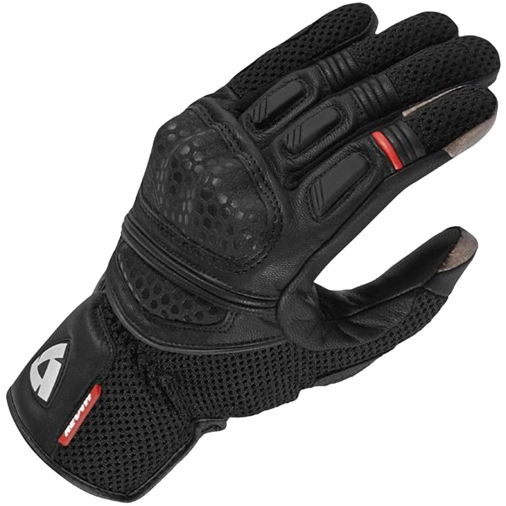 WILLBRO Revit Dirt 2 Black Leather Touch Screen Motorcycle Gloves