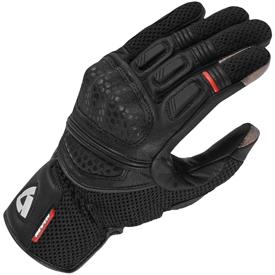 WILLBRO Revit Dirt 2 Black Leather Touch Screen Motorcycle Gloves