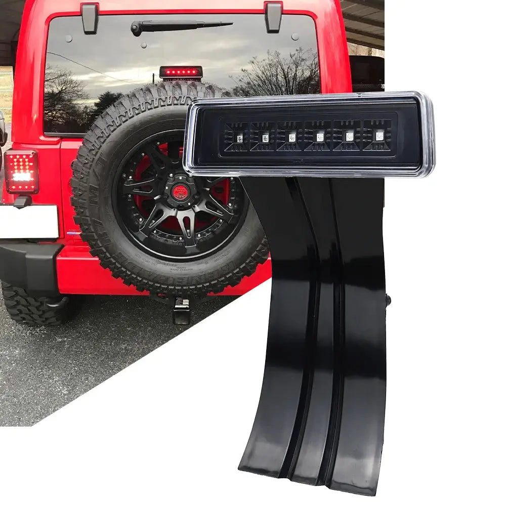 LED Third Brake Light High Mount Stop 3rd Tail Light for Jeep Wrangler JK 2007-2018 by InterCyprus Trading Ltd