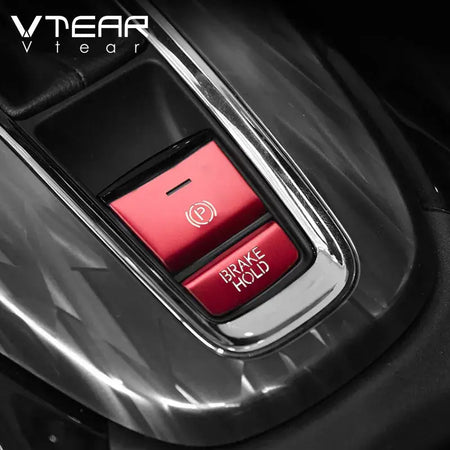 Vtear Car Central Control Button Trim For Honda HRV HR-V 2015-2021 Parking Brake Switch Cover Interior Sequin Stickers Accessory by InterCyprus Trading Ltd