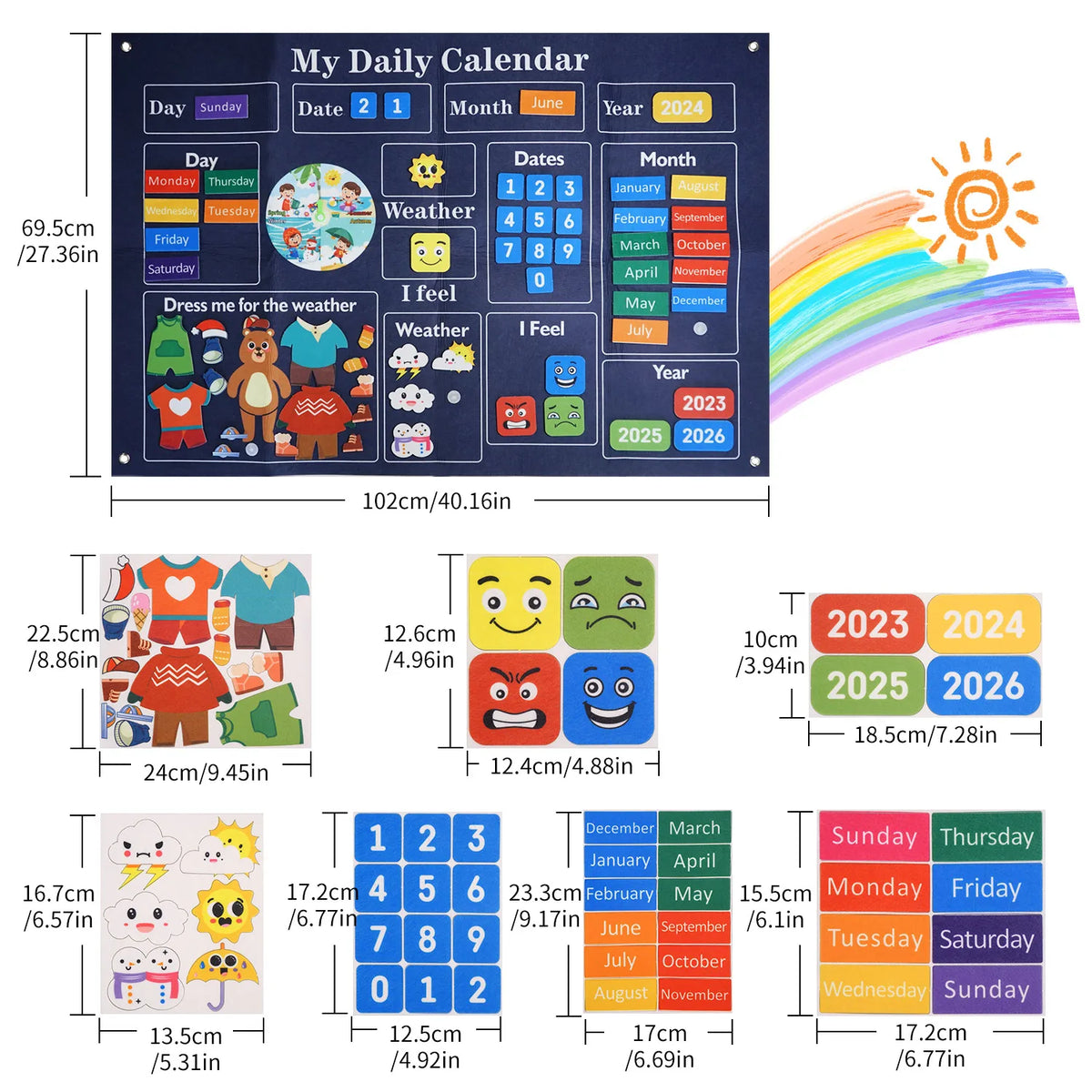 My First Daily Classroom Calendar - Preschool Learning Tool
