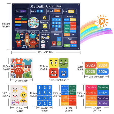 My First Daily Classroom Calendar - Preschool Learning Tool