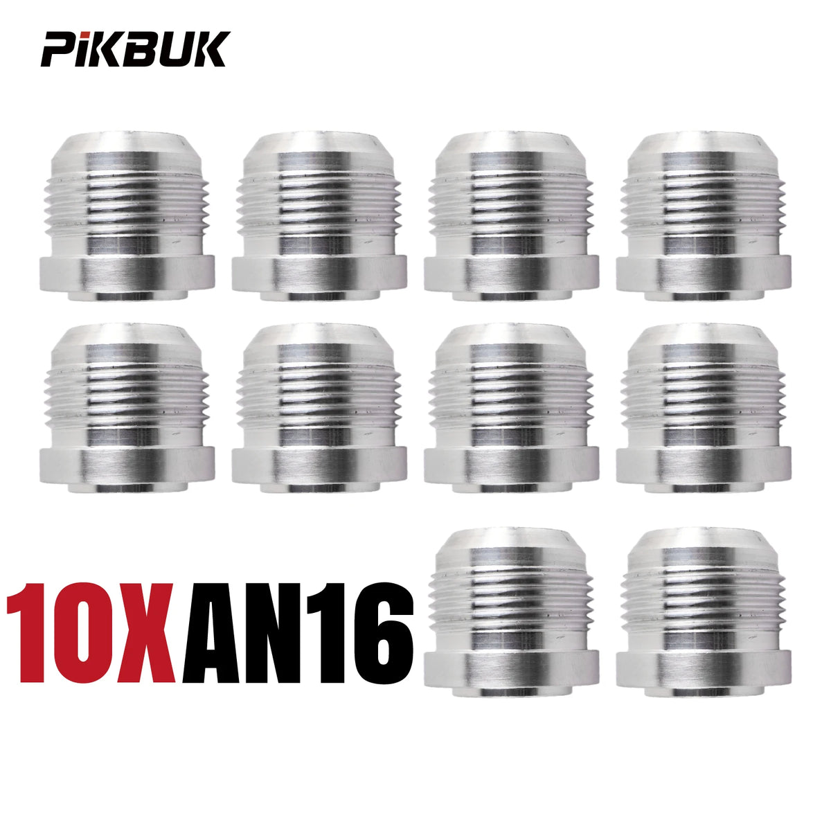 10 Piece Male Weld On AN Fitting Adapters for PTFE Fuel Line and Steel Tube by InterCyprus Trading Ltd