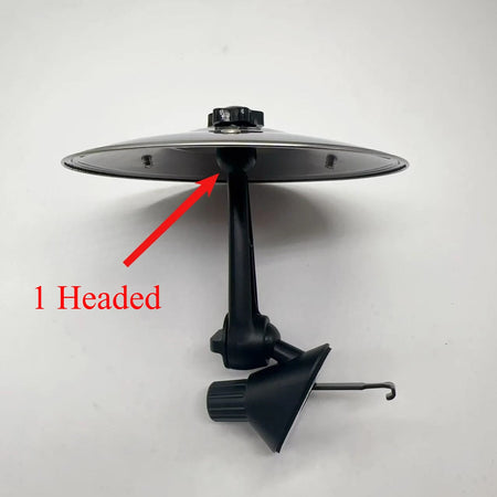 Car Collision Drum Cymbal Style Ventilation Drum &ndash; Clip On Silver - A