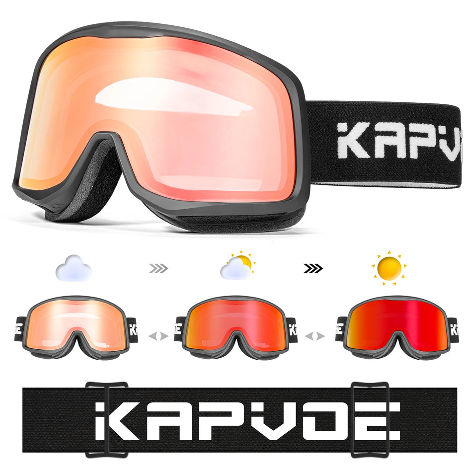 KAPVOE K0705 Goggles &ndash; Photochromic UV Protection for Sports DZ-K0705-PH-RE-01