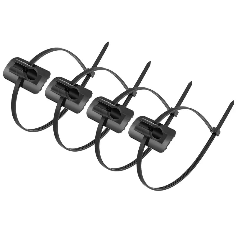 MUQZI 4pcs MTB Bike Brake Shifter Cable Housing Guide Clips &ndash; Durable Cable Management Black 4pcs