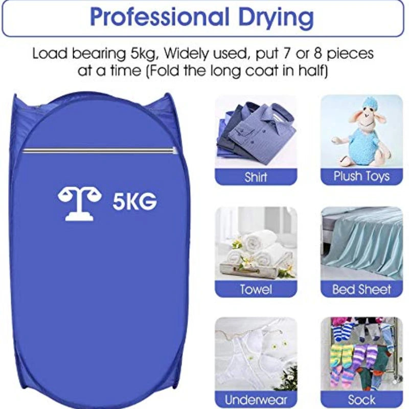 Portable Electric Clothes Dryer Folding Travel &ndash; Fast Drying