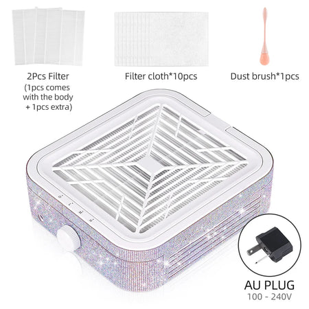 Diamond Nail Dust Collector &ndash; Powerful Brushless Suction System AU PLUG (220-240V)