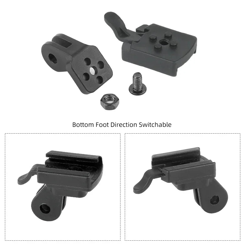 Headlight Holder for XOSS XL400 800 &ndash; Switchable Foot Direction Mount