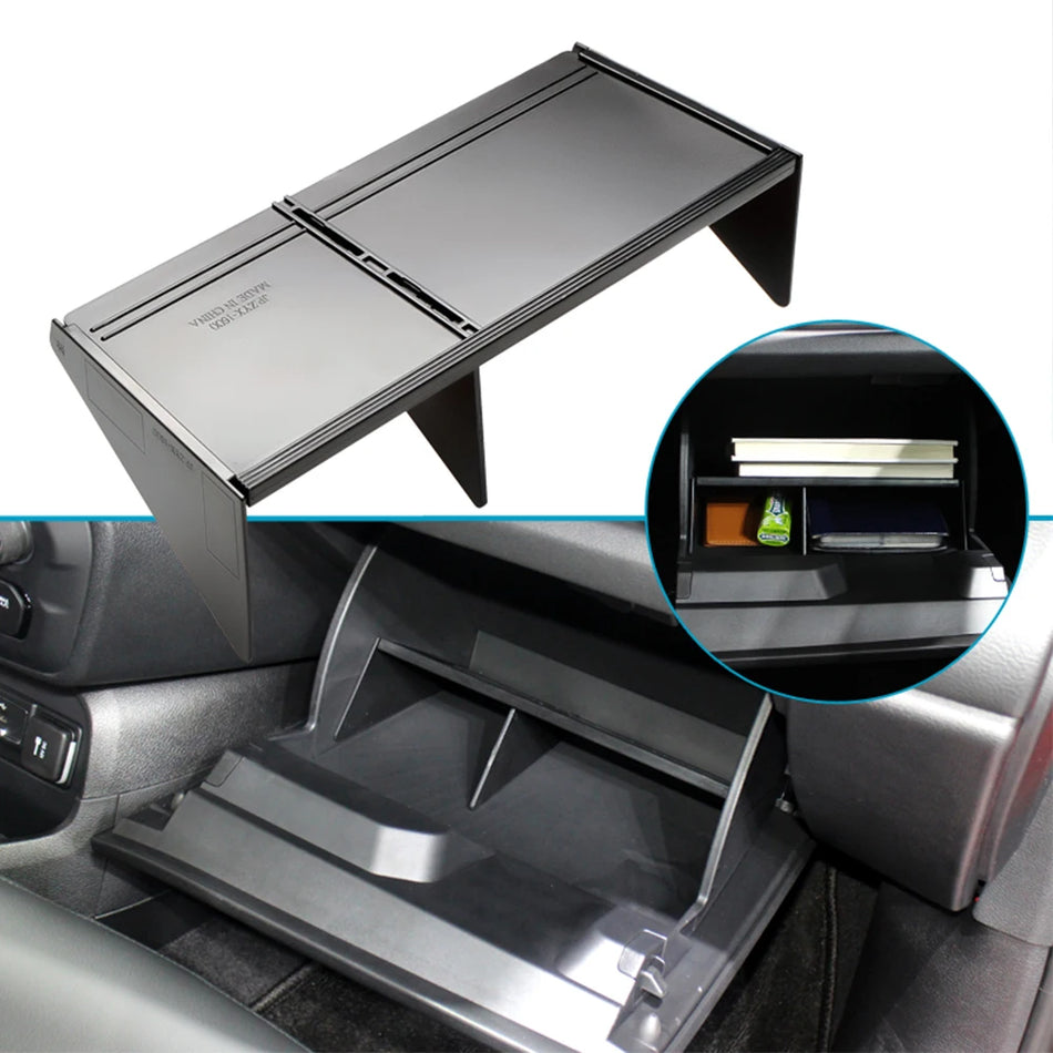 Glove Box Organizer for Jeep Renegade Armrest Storage Insert ABS Plastic, Durable Car Interior Accessory