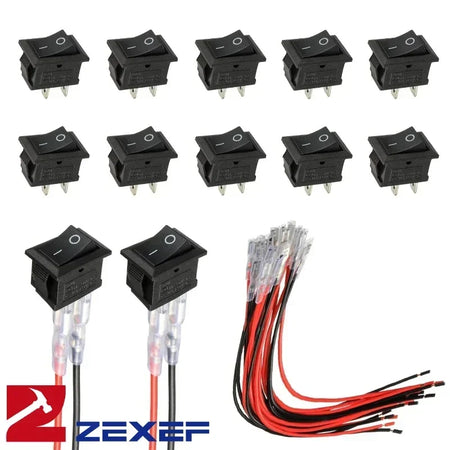 ZEXEF Mini Rocker Switch &ndash; Easy Installation with Pre-Wired Connections