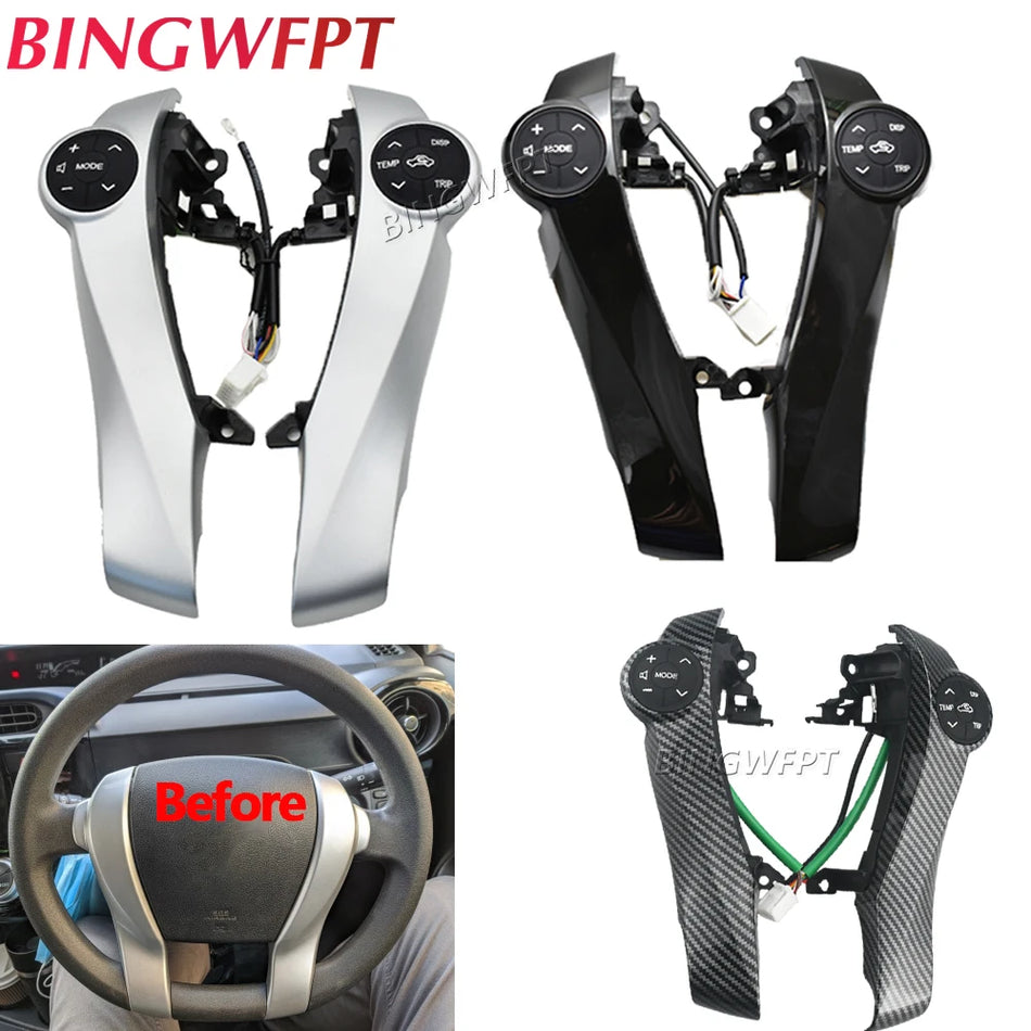 Lenkrad-Audio-Steuerungstaste Schalter für Toyota Prius C 2011-2015 Aqua