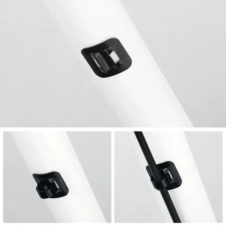 Road MTB Bicycle Cable Clamps &ndash; Durable Aluminum Alloy with Adhesive Base