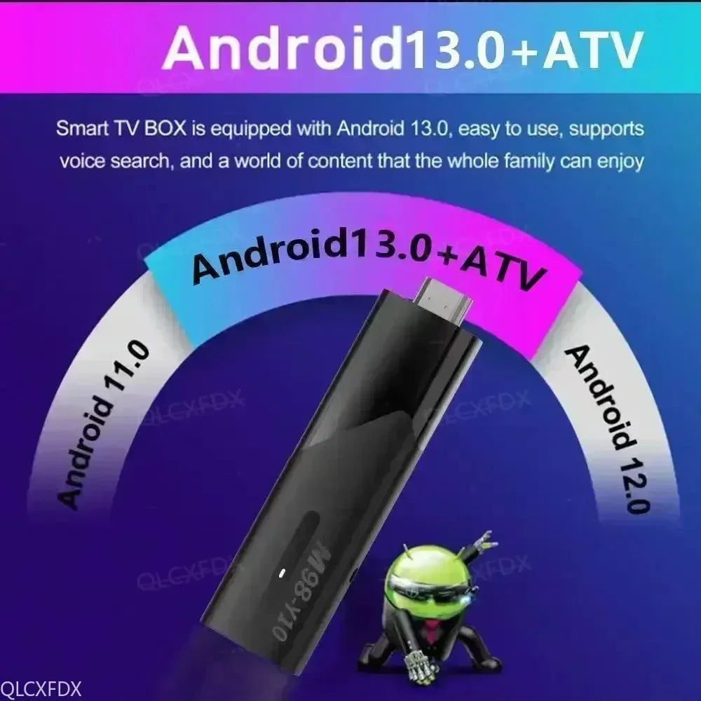 M98 Y10 TV Stick HD 4K HDR10 Android 13.0 2GB 16GB Allwinner H618 Smart ...