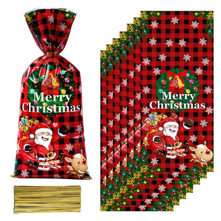 Christmas Candy Gift Bags - Santa Decoration - Huiran XS0331-14 / 25pcs