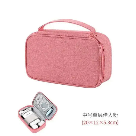 Fashion Organizer Bag Pouch &ndash; Waterproof Travel Case Pink - M