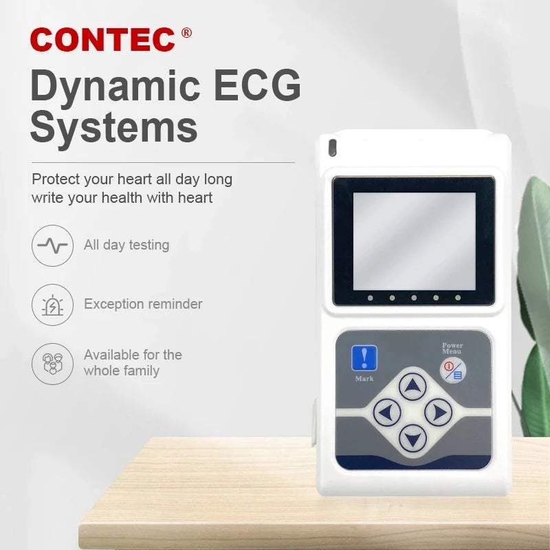 Monitor Holter ECG Contec 12-kanałowy TLC5000 z wyświetlaczem LCD