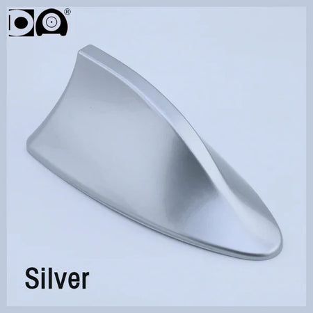 Universal Shark Fin Antenna &ndash; Enhanced FM/AM Radio Signal Silver