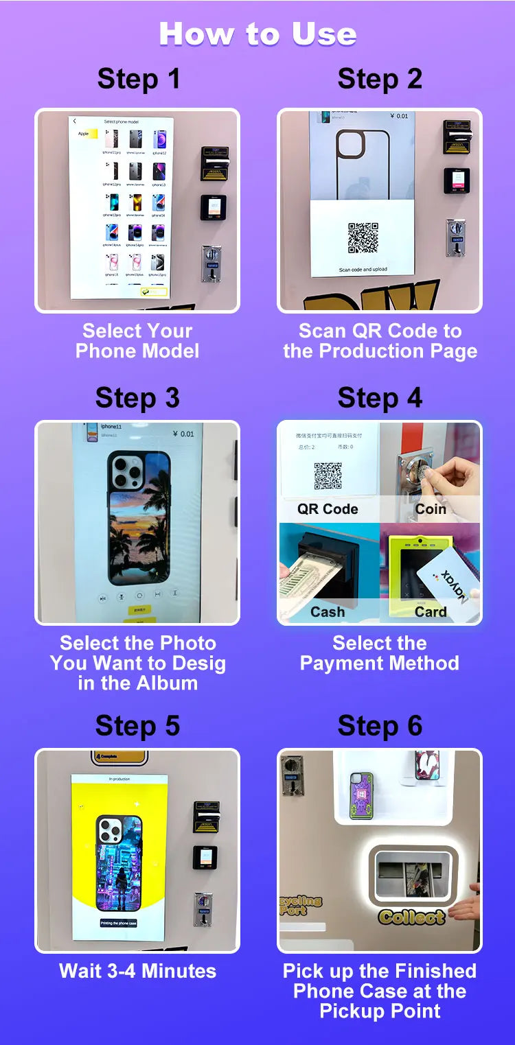 Custom Phone Case Printing Vending Machine &ndash; UV Printing
