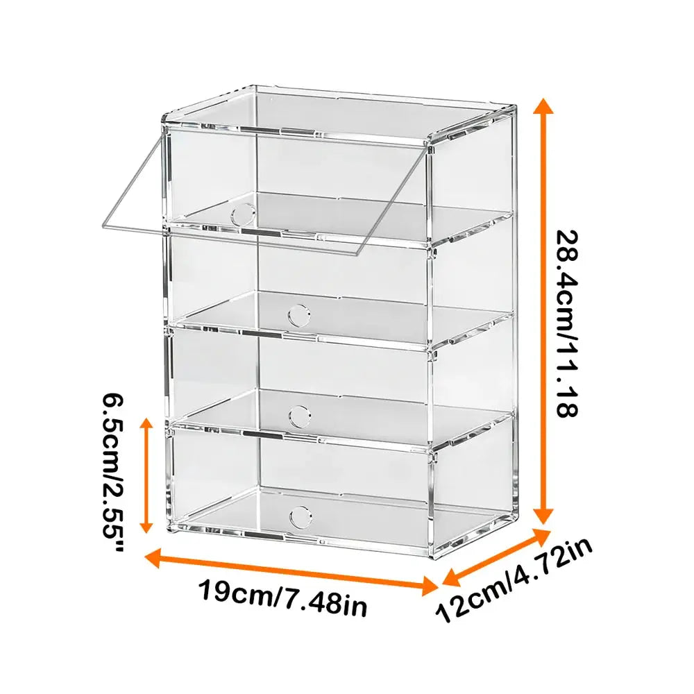 Transparent Acrylic Multi-Layer Display Case, Model Car, Figure and Collectible Storage Box by InterCyprus Trading Ltd