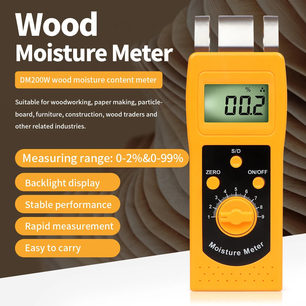 Digital Carton Concrete Paper Wood Moisture Meter &ndash; Compact For Wood