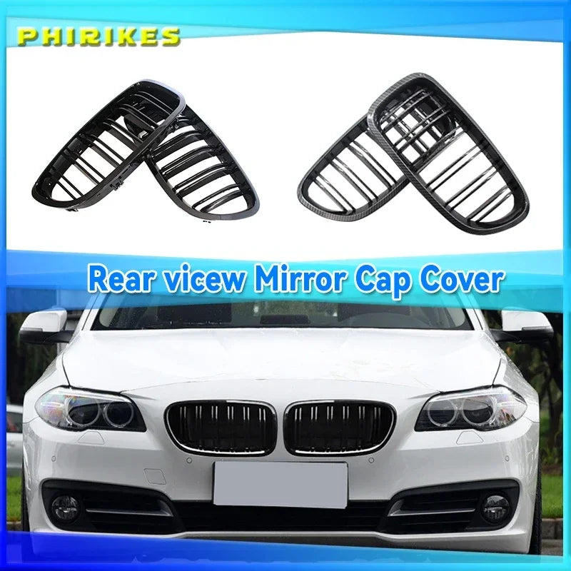 BMW F10 F11 F18 Ön Kaput Böbrek Izgarası Çift ABS Siyah