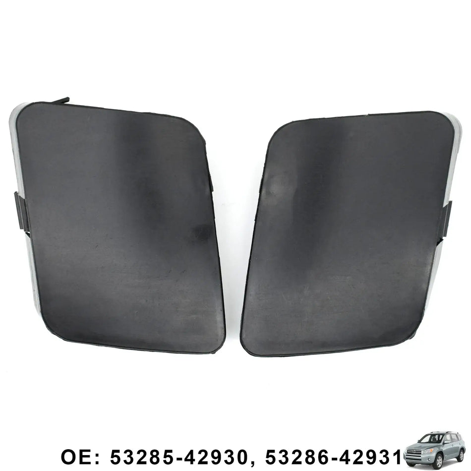 53285-42930 53286-42931 2Pcs/Pair Left Right Front Bumper Tow Hook Cover Cap Unpainted For Toyota RAV4 XA30 2006 2007 2008 by InterCyprus Trading Ltd