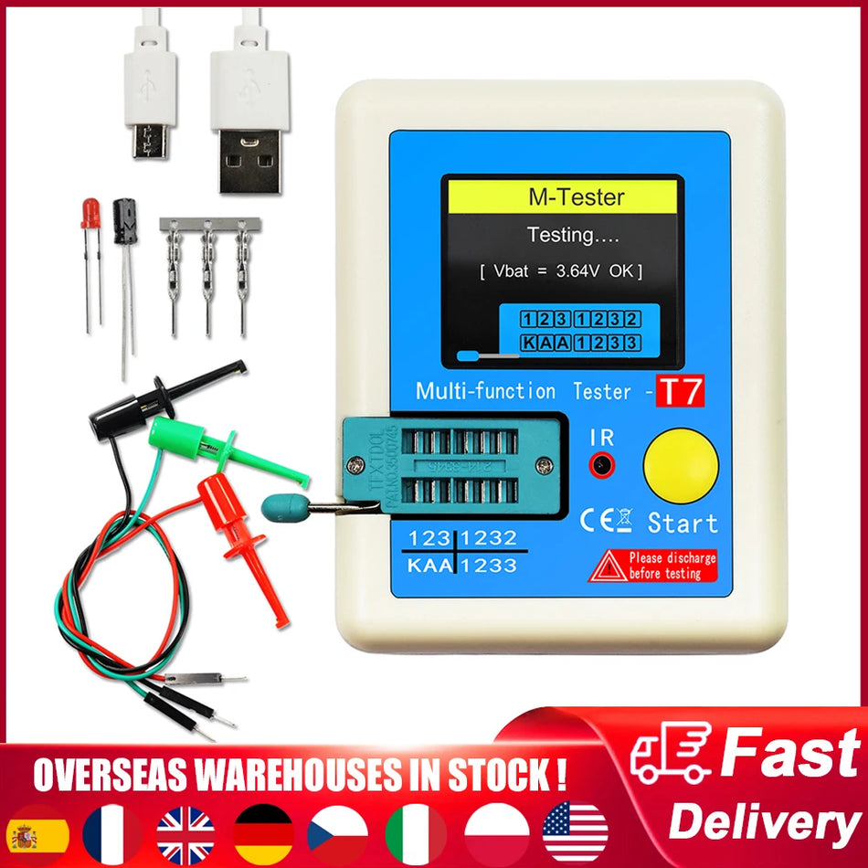 Miernik tranzystorowy LCR T7 do pomiaru pojemności i oporu