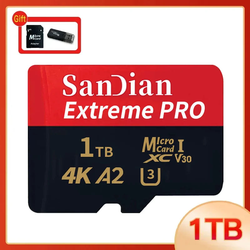 Micro TF SD Card 512GB &ndash; High Speed Class 10 U3 4K Performance 1TB