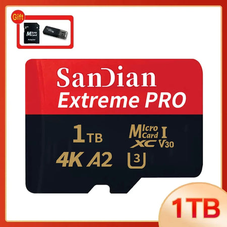 Micro TF SD Card 512GB &ndash; High Speed Class 10 U3 4K Performance 1TB