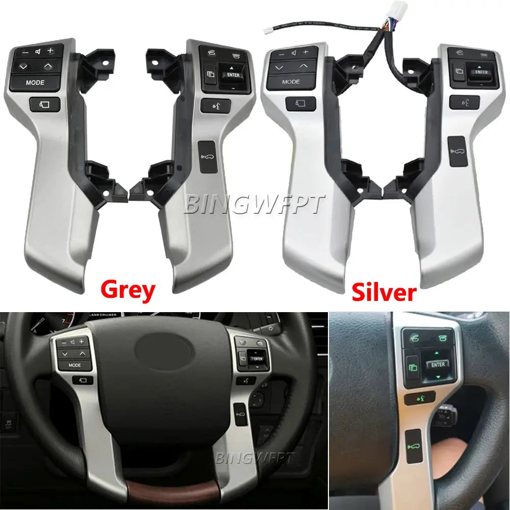 Multifunction Steering Wheel Control Switch 84250-60180 8425060180 for Toyota Land Cruiser Prado GRJ150L10-13 by InterCyprus Trading Ltd
