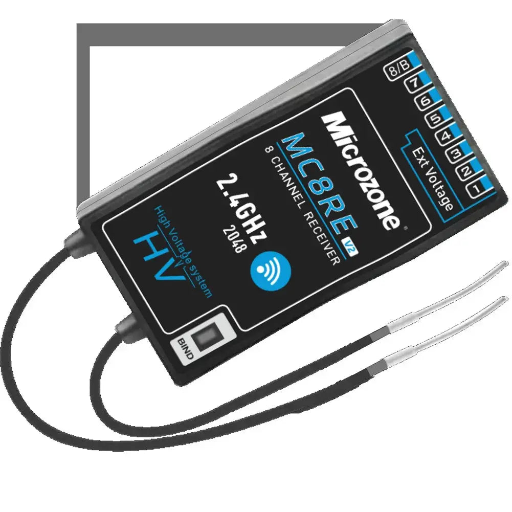 MicroZone MC7 C7 MINI 2.4G Controller Transmitter with MC8RE Receiver Radio System for RC Aircraft Drones Multirotor Helicopters by InterCyprus Trading Ltd