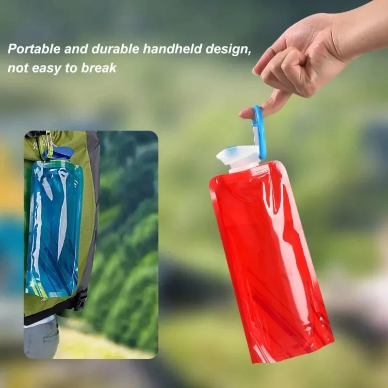 700ml Portable Ultra Light Folding Soft Water Bag for Outdoor Sports &amp; Camping