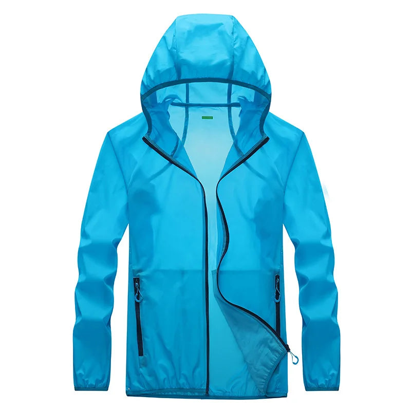 Golf Raincoat Jacket &ndash; Waterproof Quick-Dry Breathable Design Light Blue Woman / 4XL / CHINA