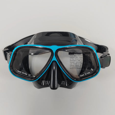 Aluminum Frame Diving Mask with Adjustable Eyeglass Configuration for Snorkeling and Scuba